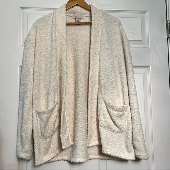 Cream Cardigan Sweater Women's Size Large - Picture 1 of 3